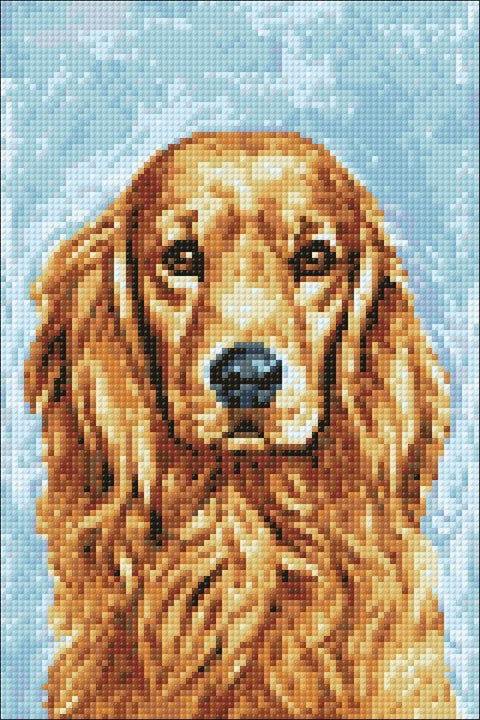 Diamond painting kit Faithful Dog WD180 - Hobby.lt 🇬🇧