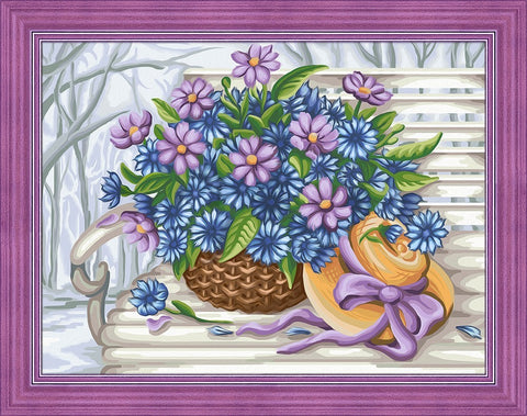 Diamond Painting Kit Flowers AZ-1618 40_30cm