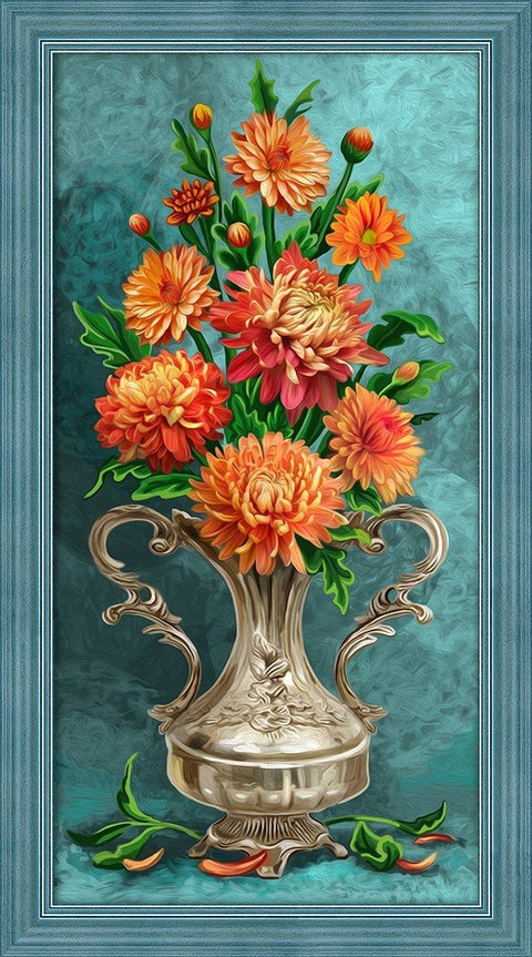 Diamond Painting Kit Flowers AZ - 1633 30_60cm - Hobby.lt 🇬🇧