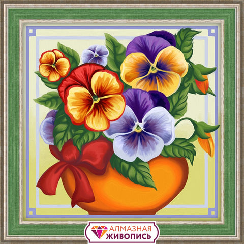 Diamond Painting Kit Flowers AZ-1636 15_15cm