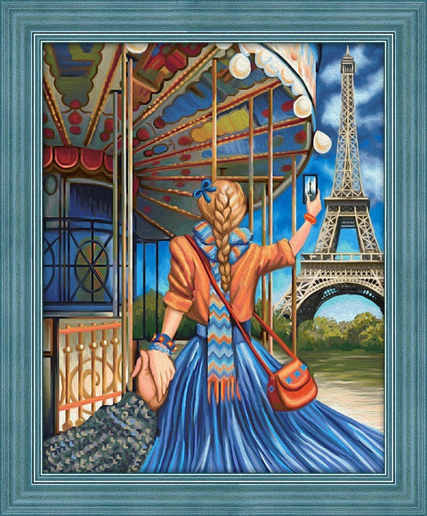 Diamond Painting Kit Follow me Paris AZ - 1631 50_40cm - Hobby.lt 🇬🇧