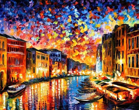 Diamond painting kit Grand Canal Venice WD118 - Hobby.lt 🇬🇧