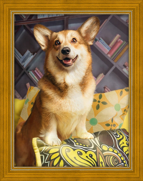 Diamond Painting Kit Happy Corgi AZ-1690 30x40cm