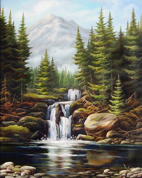 Diamond Painting Kit Heavy Waterfall AZ - 1685 40x50cm - Hobby.lt 🇬🇧