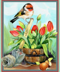 Diamond Painting Kit Helper Goldfinch AZ - 1476 24_30cm - Hobby.lt 🇬🇧