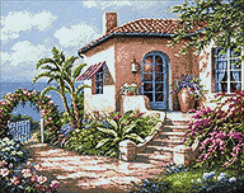 Diamond painting kit House by the Sea WD089 - Hobby.lt 🇬🇧