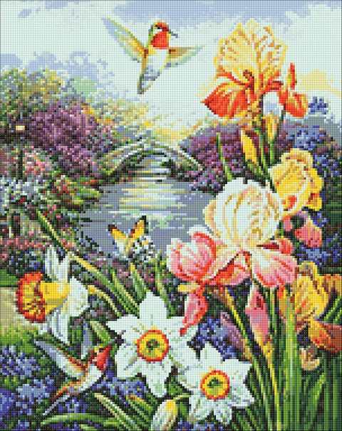 Diamond painting kit Hummingbird WD236