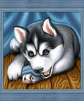 Diamond Painting Kit Husky AZ - 1621 25_25cm - Hobby.lt 🇬🇧