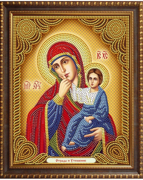 Diamond Painting Kit Icon Joy and Consolation AZ - 5071 22x28cm - Hobby.lt 🇬🇧