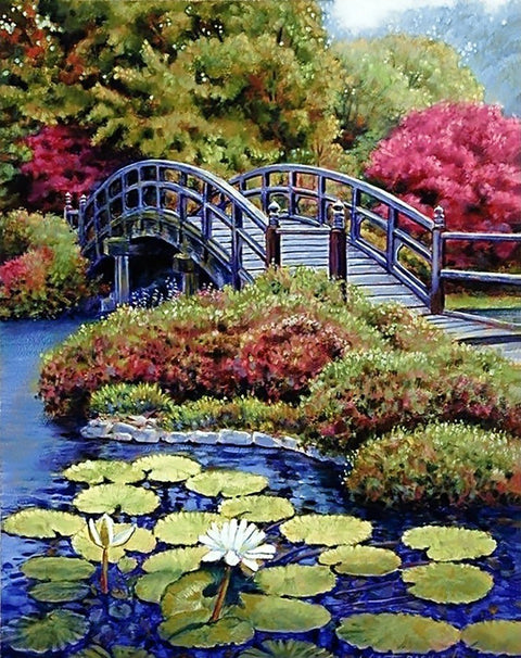 Diamond painting kit Japanese Garden WD096 - Hobby.lt 🇬🇧