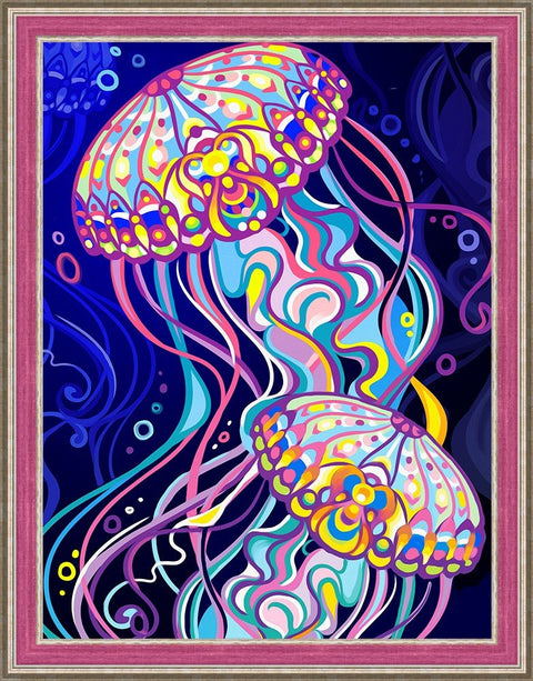 Diamond Painting Kit Jellyfish AZ - 1579 30_40cm - Hobby.lt 🇬🇧