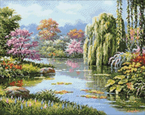 Diamond painting kit Lakeview WD090