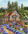 Diamond painting kit Little house in the garden WD2588 - Hobby.lt 🇬🇧