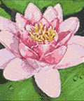 Diamond painting kit Lotus on the Lake WD032 - Hobby.lt 🇬🇧