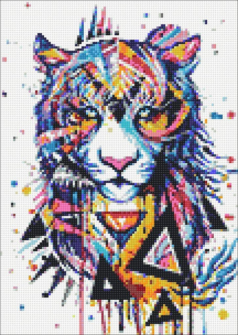 Diamond painting kit Magic Tiger WD218 - Hobby.lt 🇬🇧