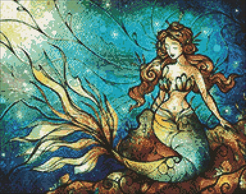 Diamond painting kit Mermaid WD165 - Hobby.lt 🇬🇧