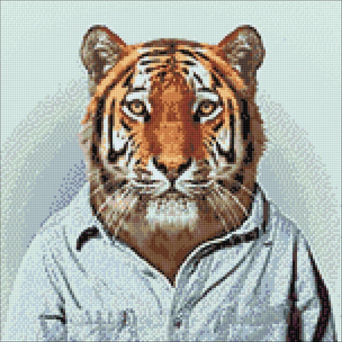 Diamond painting kit Mr Tiger WD258 - Hobby.lt 🇬🇧