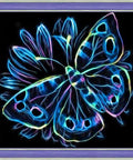 Diamond Painting Kit Neon Butterfly AZ - 1713 25x25cm - Hobby.lt 🇬🇧