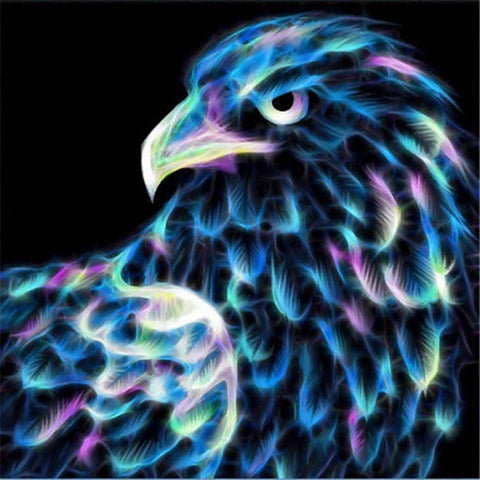 Diamond Painting Kit Neon Eagle AZ - 1712 25x25cm - Hobby.lt 🇬🇧