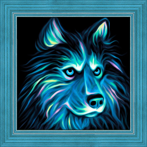 Diamond Painting Kit Neon Husky AZ-1711 25x25cm