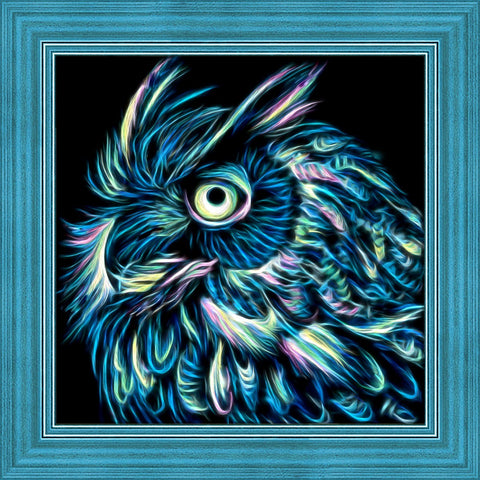 Diamond Painting Kit Neon Owl AZ-1710 25x25cm