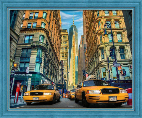 Diamond Painting Kit New York Taxi AZ - 1707 50x40cm - Hobby.lt 🇬🇧