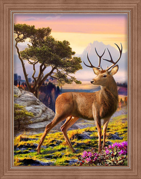 Diamond Painting Kit Noble Deer AZ - 1692 30x40cm - Hobby.lt 🇬🇧