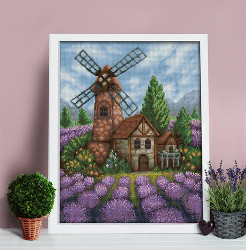 Diamond Painting Kit Old Windmill AZ - 1650 40_50cm - Hobby.lt 🇬🇧