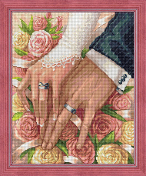 Diamond Painting Kit On the Wedding Day AZ - 1667 40x50cm - Hobby.lt 🇬🇧