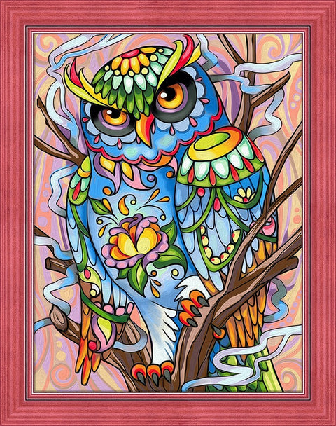 Diamond Painting Kit Owl AZ-1610 40_30cm