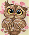 Diamond painting kit Owl in Love WD296 - Hobby.lt 🇬🇧