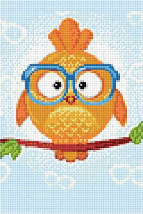 Diamond painting kit Owl Leo WD249 - Hobby.lt 🇬🇧