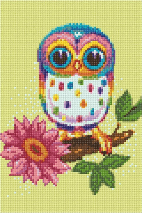 Diamond painting kit Owl Maia WD248 - Hobby.lt 🇬🇧