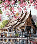 Diamond painting kit Pagoda WD129 - Hobby.lt 🇬🇧