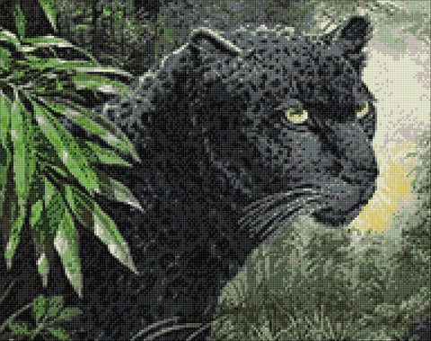 Diamond painting kit Panther WD072