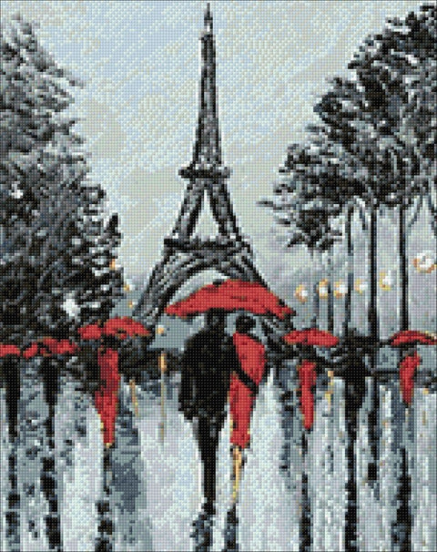 Diamond painting kit Paris in Rain WD156 - Hobby.lt 🇬🇧