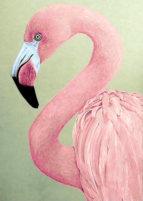 Diamond painting kit Pink Flamingo WD232 - Hobby.lt 🇬🇧