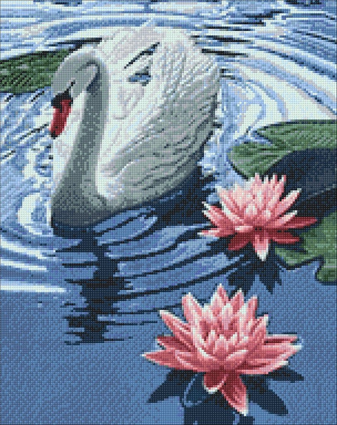 Diamond painting kit Princess Swan WD241 - Hobby.lt 🇬🇧