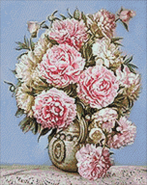 Diamond painting kit Puff Peonies WD001 - Hobby.lt 🇬🇧