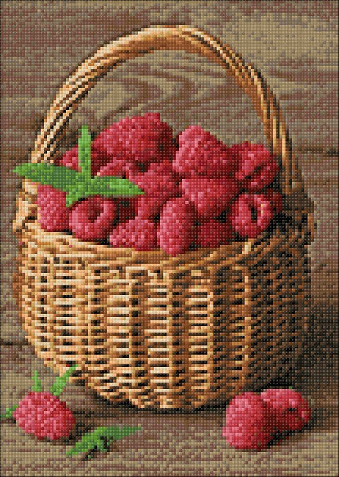 Diamond painting kit Raspberry Basket WD252 - Hobby.lt 🇬🇧