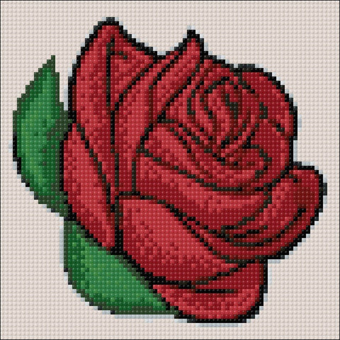 Diamond painting kit Rose Bud WD299 - Hobby.lt 🇬🇧