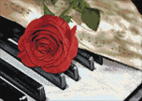 Diamond painting kit Rose Music WD053 - Hobby.lt 🇬🇧