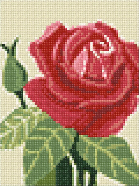 Diamond painting kit Rose WD305 - Hobby.lt 🇬🇧