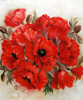 Diamond painting kit Scarlet Poppies WD2470
