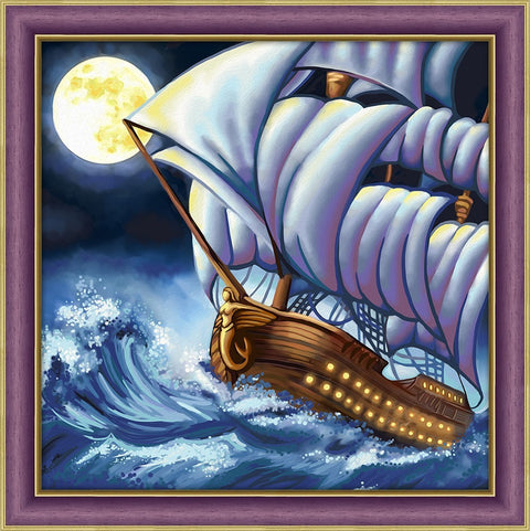 Diamond Painting Kit Sea Storm AZ-1601 40_40cm