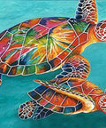 Diamond painting kit Sea Turtles WD064 - Hobby.lt 🇬🇧