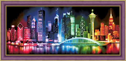 Diamond Painting Kit Shining City AZ - 1602 70_30cm - Hobby.lt 🇬🇧