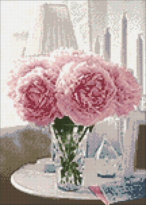 Diamond painting kit Soft Peonies WD002 - Hobby.lt 🇬🇧