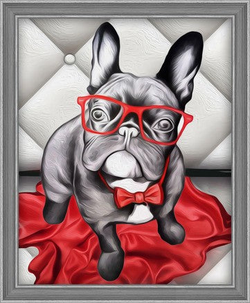 Diamond Painting Kit Stylish Bulldog AZ-1541 24_30cm