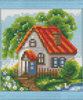 Diamond Painting Kit Summer House AZ - 1568 15_15cm - Hobby.lt 🇬🇧